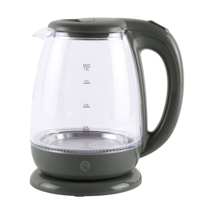 MasterChef Sage Glass Kettle Sage & Clear