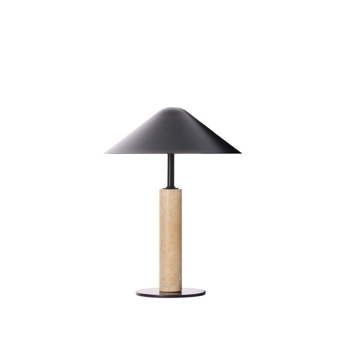 Amalfi Quinn LED Table Lamp Black & Natural