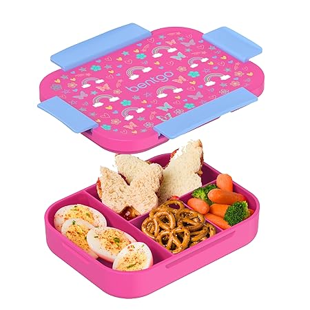 KIDS SNAP & GO LUNCH BOX RAINBOW/BUTTERFLY