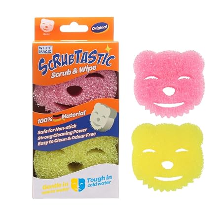 Scrubtastic Scrub & Wipe Sponge 2 Pack