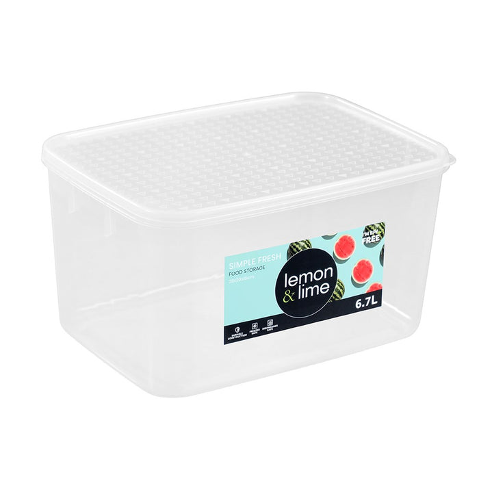 Lemon & Lime SIMPLE FRESH FOOD CONTAINER 6.7L 28X20X15CM