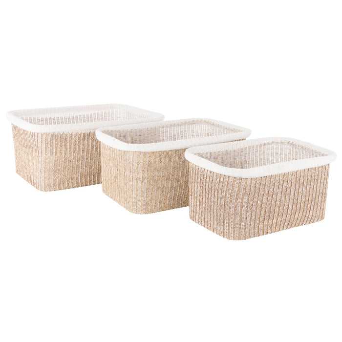 Amalfi Arlow Collection Basket Natural & White