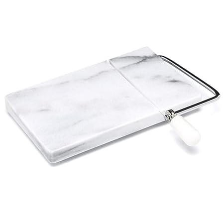 GREY MARBLE CHEESE BOARD SLICER 20 X 13CM