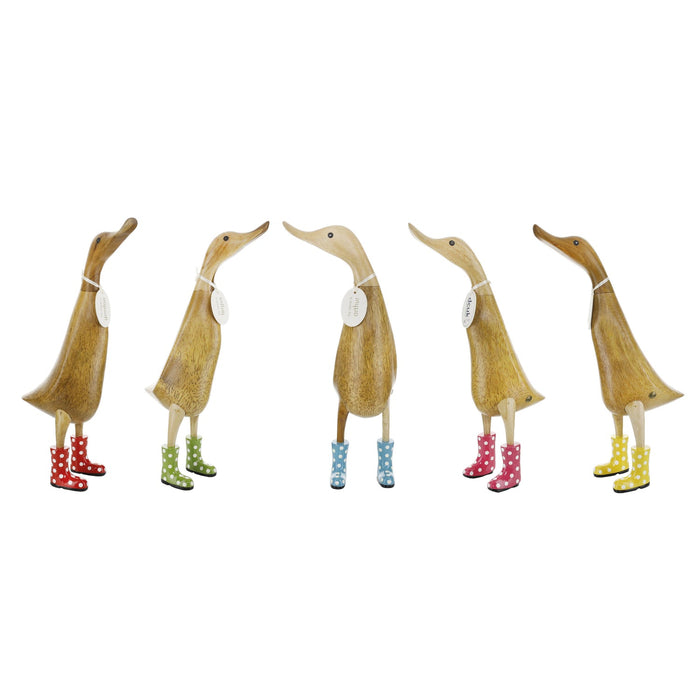 DCUK Natural Welly Ducklet Spotty