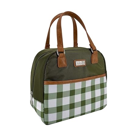 INS. CALI LUNCH BAG OLIVE GREEN GING.