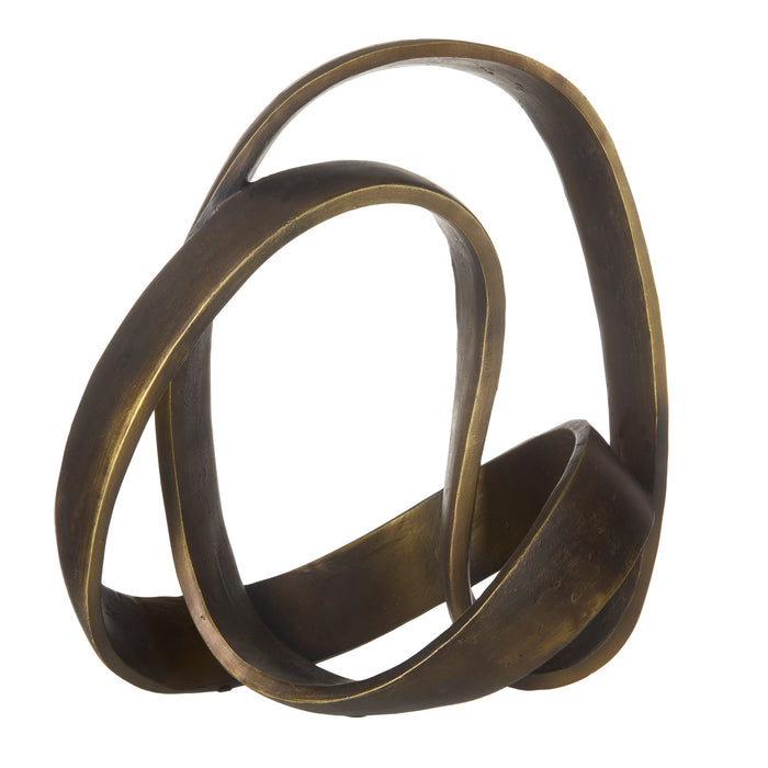 Grand Designs Jace Abstract Sculpture Antique Bronze