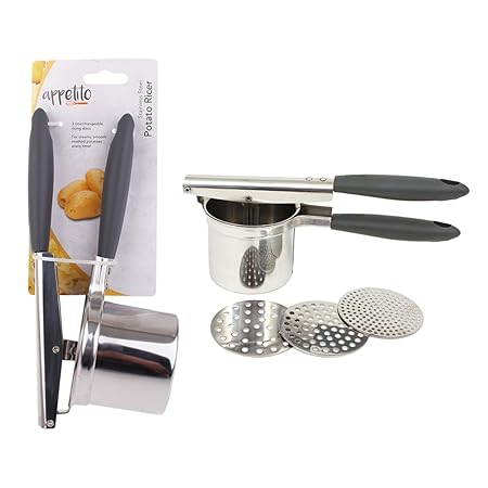 S/S POTATO RICER W/3 DISCS