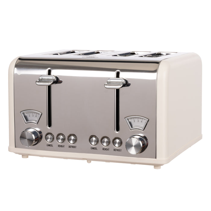 Davis & Waddell Newbury Vintage 4 Slice Toaster Cream