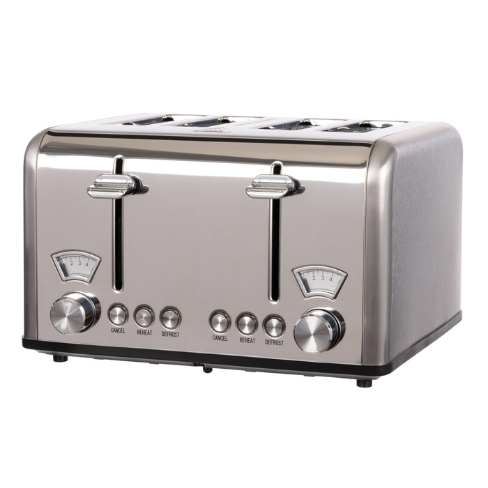 Davis & Waddell Newbury Vintage 4 Slice Toaster Stainless Steel