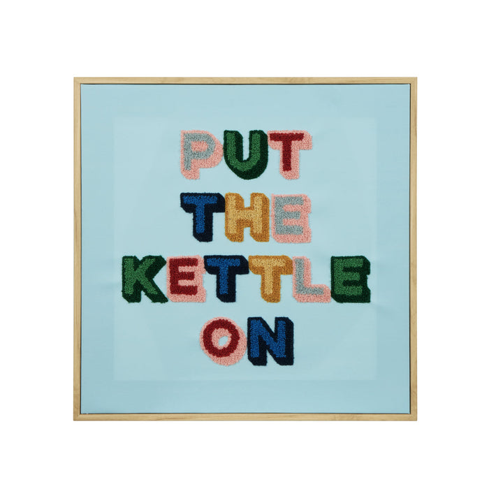 Emporium Put The Kettle On Tufted Wall Art Multi-Coloured