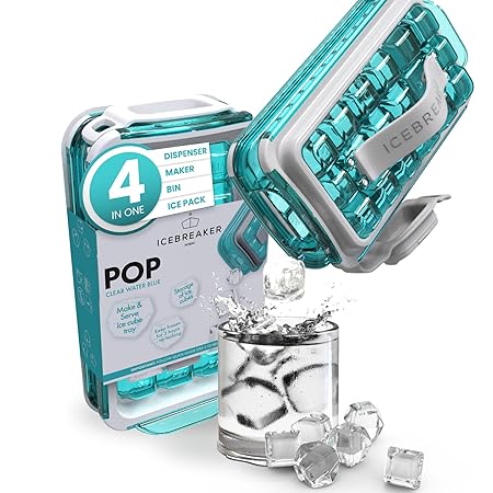 ICEBREAKER POP ICE MAKER 2.0 CLEAR WATER BLUE