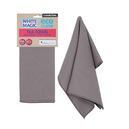 Tea Towel Single Charcoal