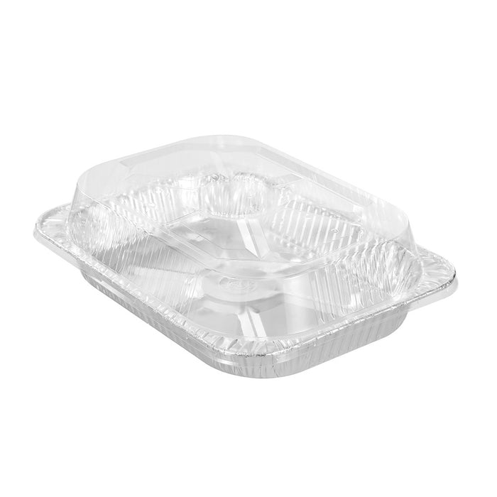 Lemon & Lime FOIL TRAY LGE W/ PLASTIC LID 2PK 45X34X6.5CM