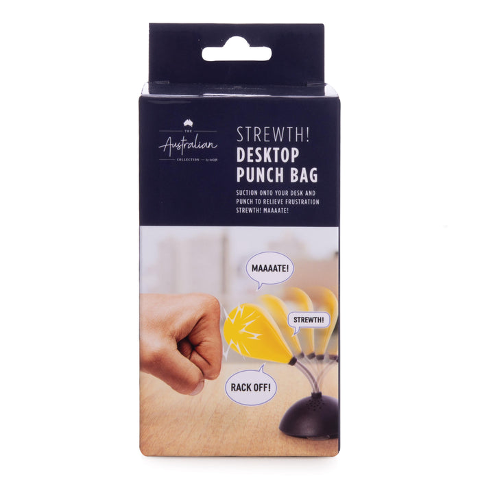 The Australian Collection Strewth Talking Desktop Punching Bag Yellow