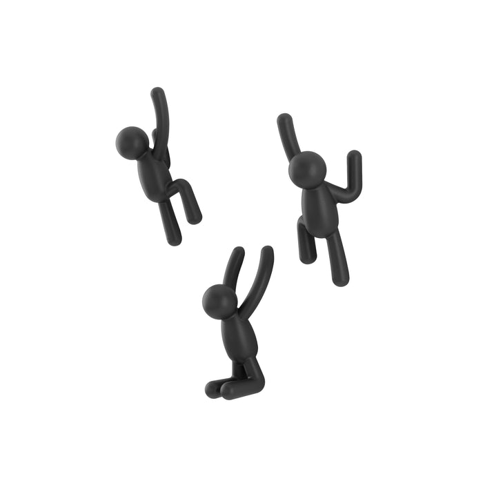 Umbra Buddy Hook 3pcs Assorted Black