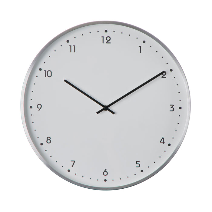 Amalfi Helsinki Wall Clock Silver