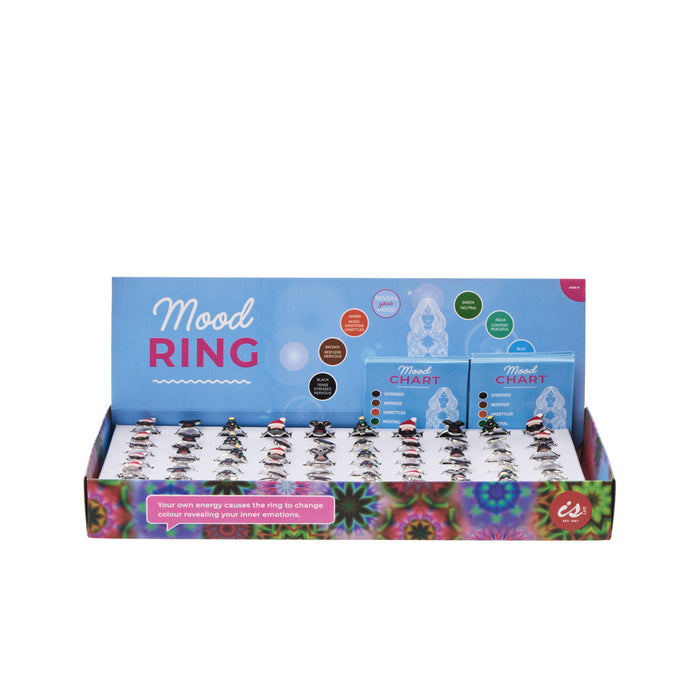 Discovery Zone Christmas Mood Ring CDU 60pcs/3 Assorted