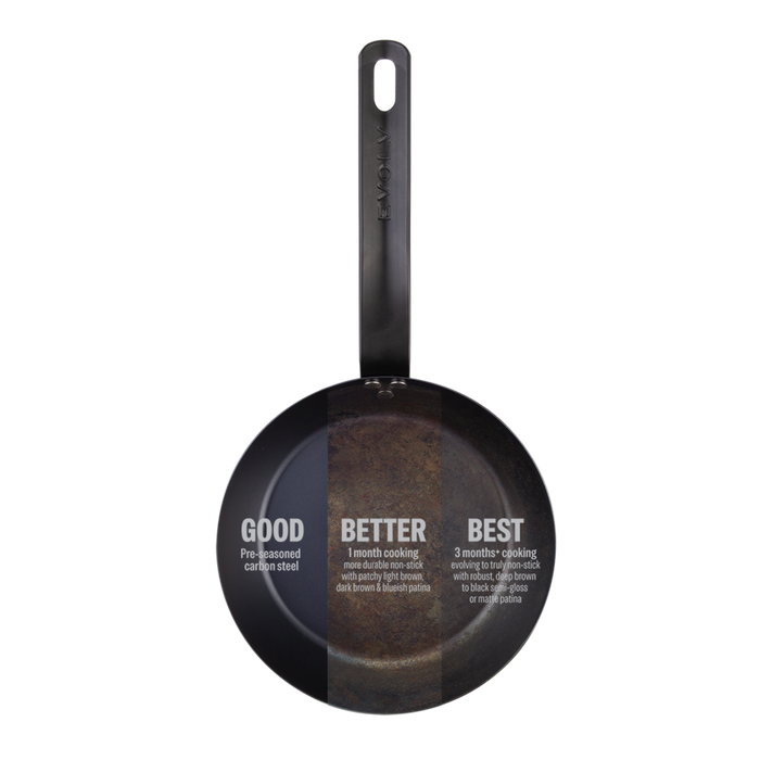 PRE-SEASONED CARBON STEEL FRY PAN 20CM