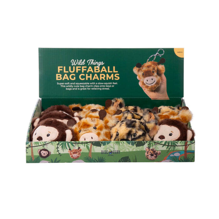 Discovery Zone Fluffaballs Bag Charm- Wild Things