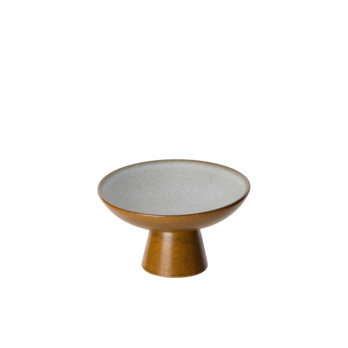 Davis & Waddell Rafe Footed Serving Bowl Grey & Brown