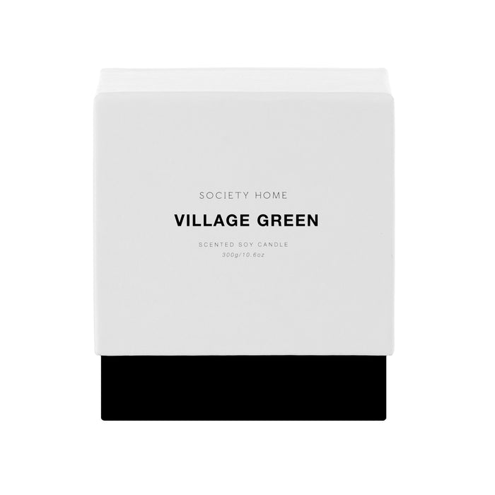Society Home Village Green Scented Soy Candle 300g White
