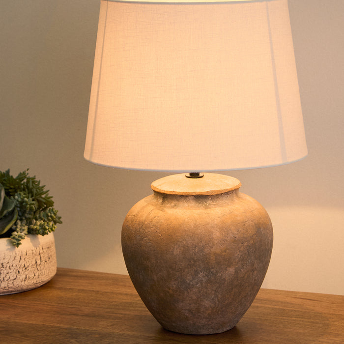 Amalfi Taavi Ceramic Table Lamp Beige