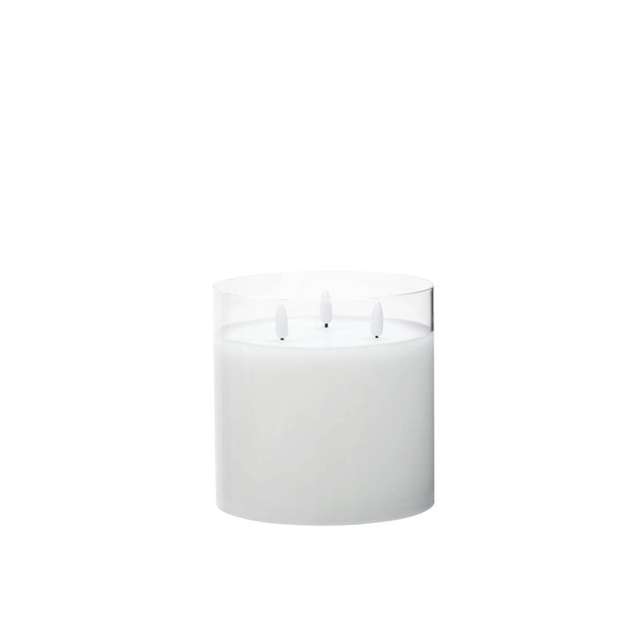 Rogue Glass Triflame Candle Clear
