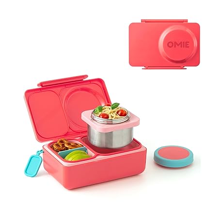 OMIEBOX UP HOT & COLD BENTO BOX CHERRY PINK