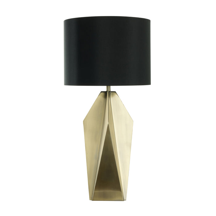 Grand Designs Duke Table Lamp Black & Antique Brass