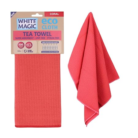 Tea Towel Single Coral