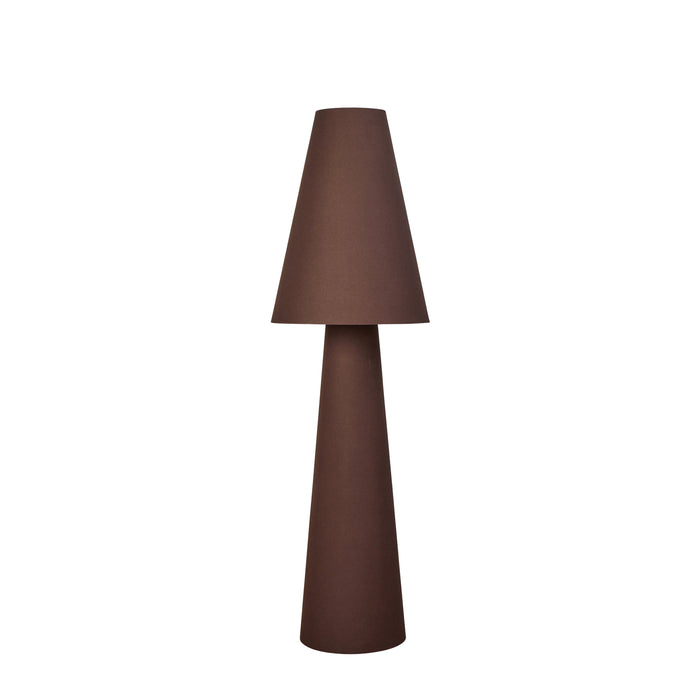 Amalfi Carrington Linen Floor Lamp Brown