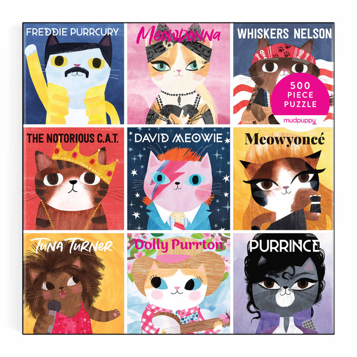 Mudpuppy Music Cats Family Puzzle-500pc Multi-Coloured
