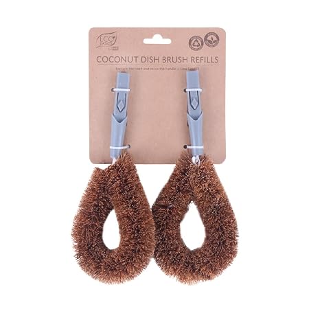 Eco Basics Coconut Dish Brush Refills 2 Pack