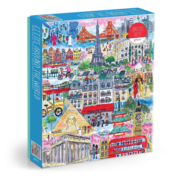 Galison Storrings Cities Around The World Puzzle 1000pcs Multi