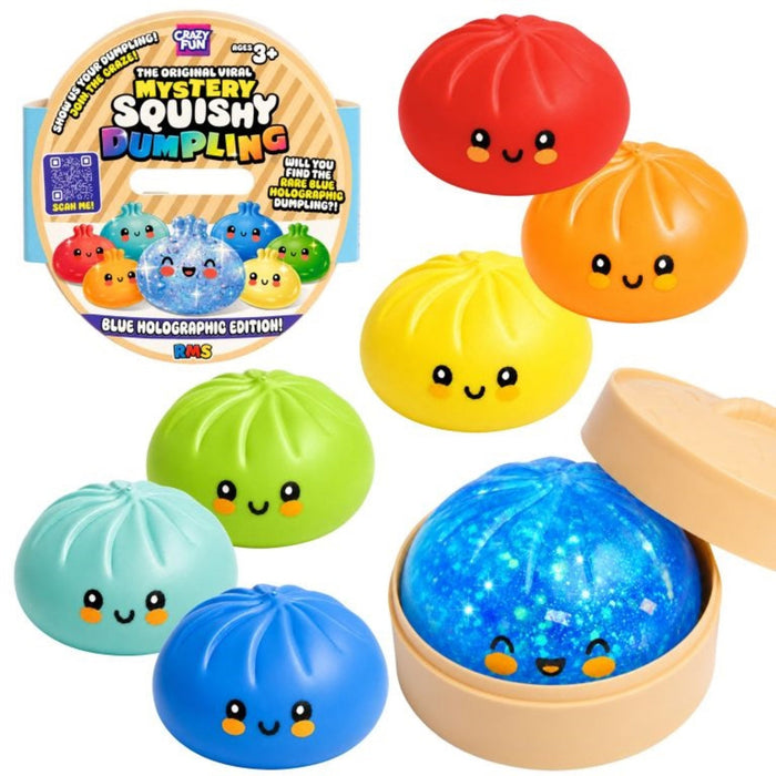 Crazy Fun Mystery Blue Holographic Dumpling CDU 18pcs/7 Assorted