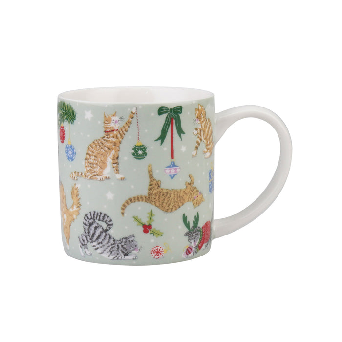 Ulster Weavers Christmas Cats New Bone China Mug Multi-Coloured