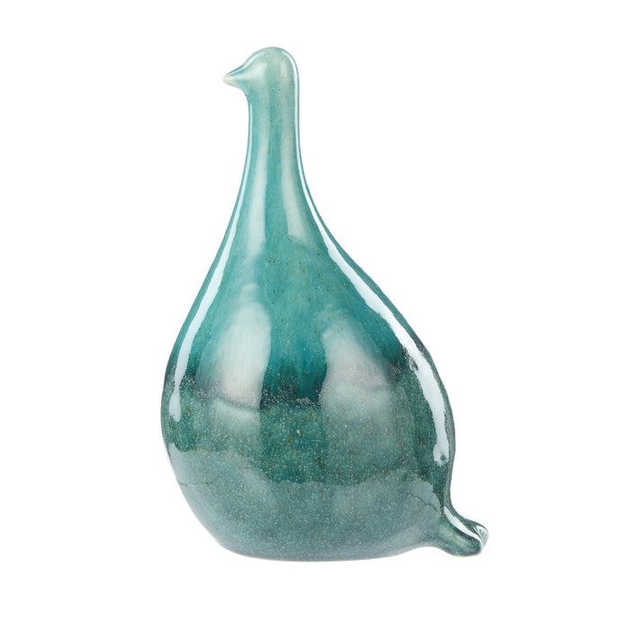Amalfi Quinn Ceramic Bird Sculpture Large Blue
