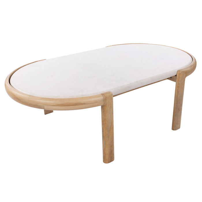 Grand Designs Ashton Coffee Table White & Natural