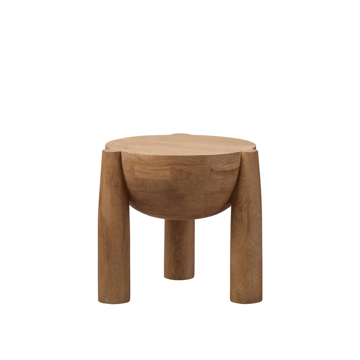 Amalfi Omi Side Table Sandblasted Light Brown
