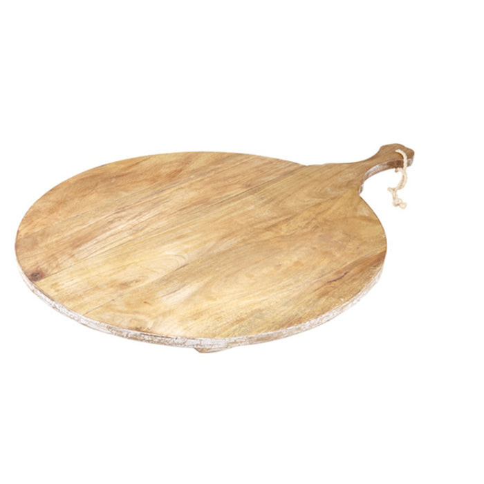 Davis & Waddell Provence Mango Wood Round Board Natural & White