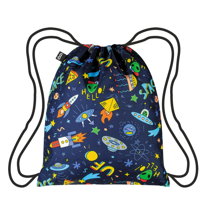 LOQI Kids Space UFO Mini Backpack Multi-Coloured
