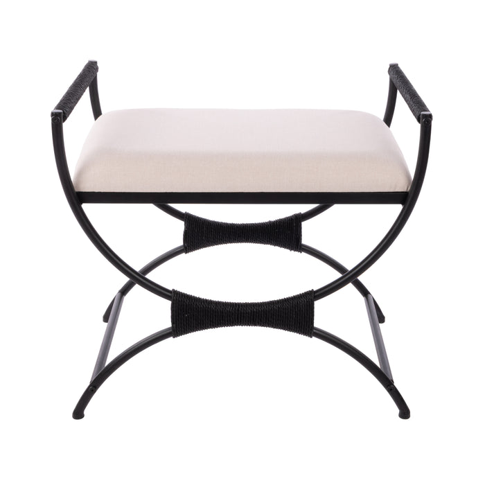 Society Home Lettie Stool Taupe & Black