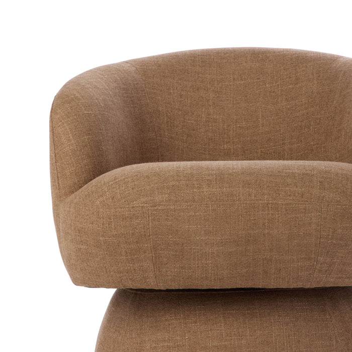 Amalfi Rune Swivel Armchair Camel