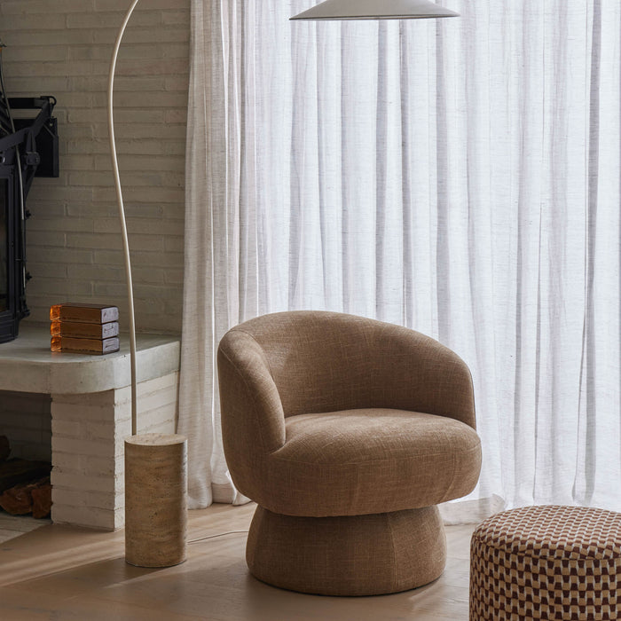 Amalfi Rune Swivel Armchair Camel