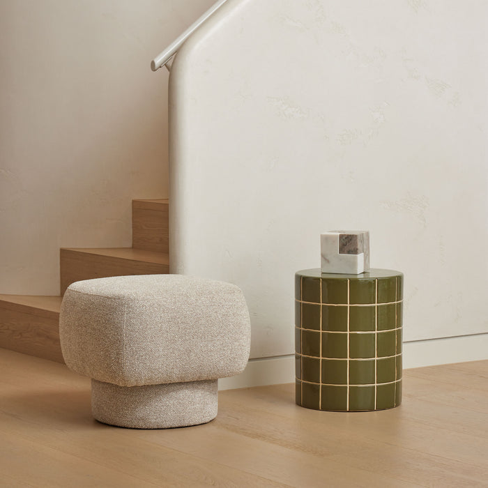 Amalfi Hugo Side Table Green & Off White