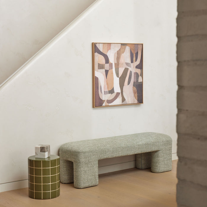 Amalfi Hugo Side Table Green & Off White