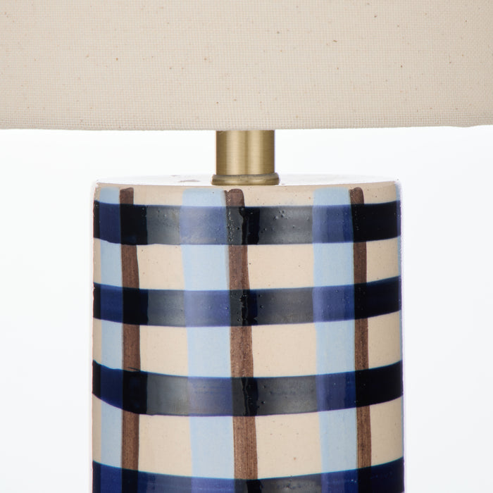 Emporium Leni Table Lamp Blue & Ivory