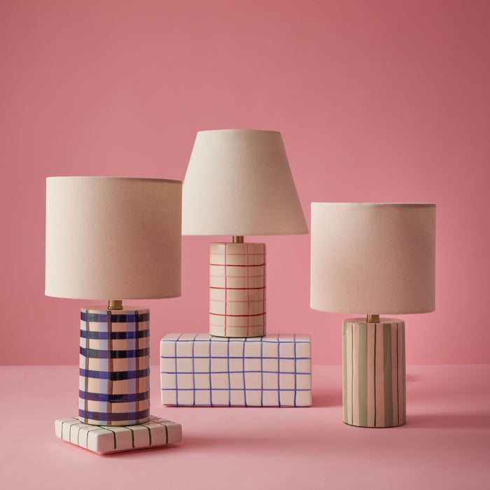Emporium Leni Table Lamp Blue & Ivory