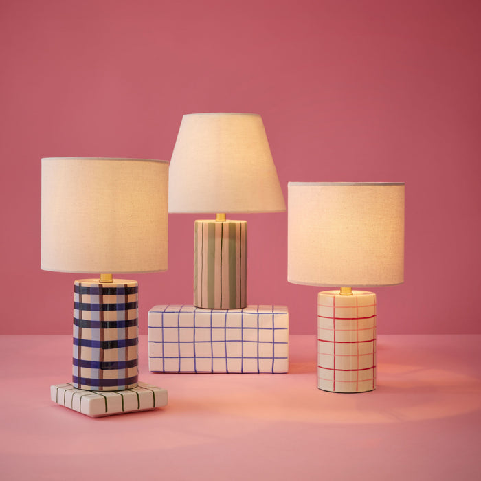 Emporium Leni Table Lamp Blue & Ivory