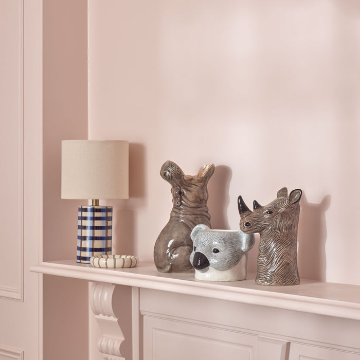 Emporium Leni Table Lamp Blue & Ivory